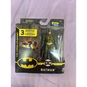 Spin Master DC-The Caped Crusader Batman Green Suit 4" Action Figure 1st Edition
